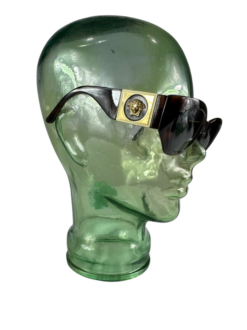Vintage GIANNI VERSACE 420/C Medusa Tortoise Gold Medusa Sunglasses 90s